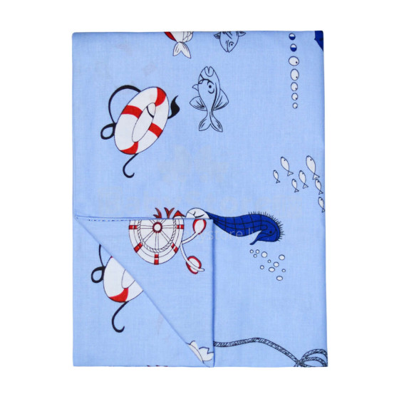UR Kids Bedding Art.141392 Sea Blue  Детский пододеяльник из 100% хлопка 75x100cm