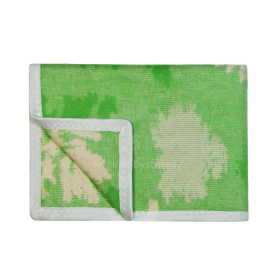 UR Kids Blanket Cotton Art.141499 Trees Green  Детское одеяло/плед из натурального хлопка 75x100см