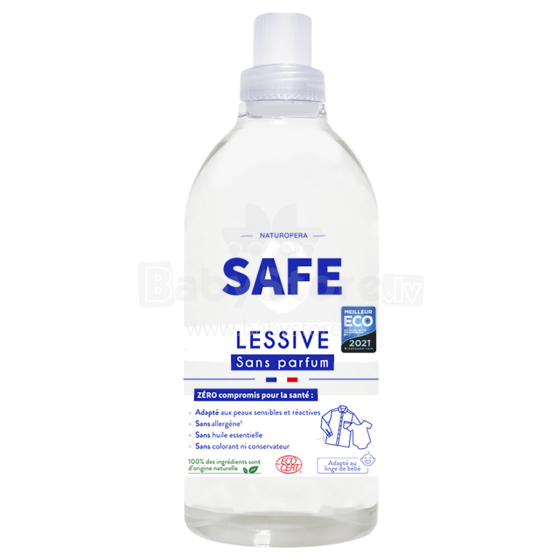 Safe Lessive Art.142339 Veļas mazgāšanas līdzeklis bez smaržas, 1L