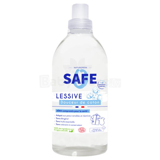 Safe Lessive Art.142341 Жидкое средство для стирки с ароматом хлопка,1Л