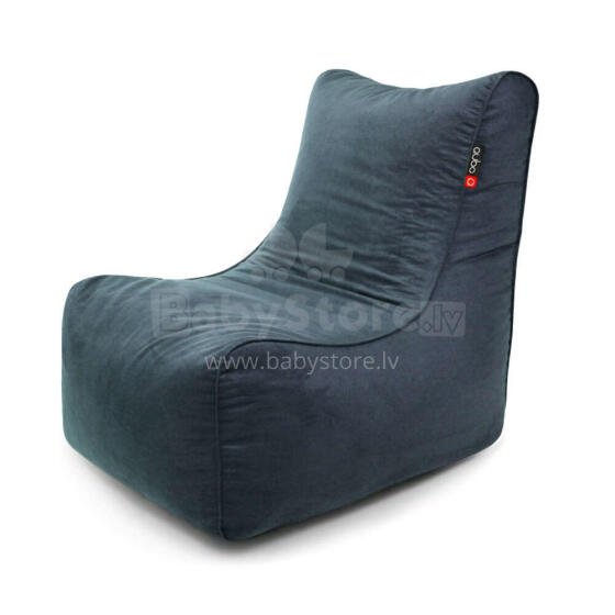 Qubo™ NEW BURMA Slate VELVET FIT beanbag