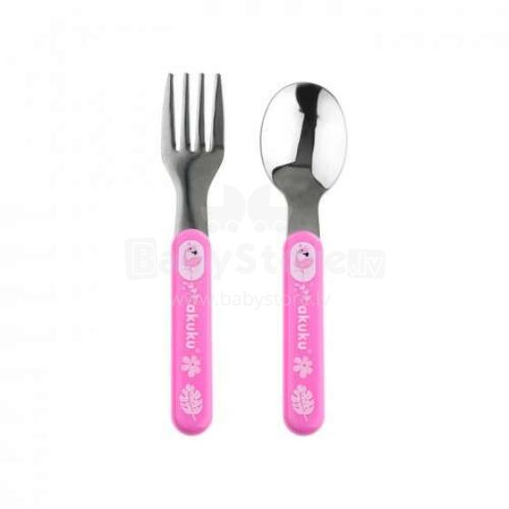 Akuku Set Art.A0101 High-grade steel spoon and fork