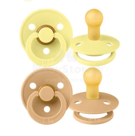 Bibs Colour Art.142911 Desert sand/Sunshine  Soothers 0-6 m., 100% natural