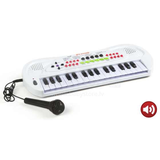Colorbaby Toys Piano Art.43370 Muzikālā rotaļlieta Sintezators ar mikrofonu ar skaņas un gaismas efektiem