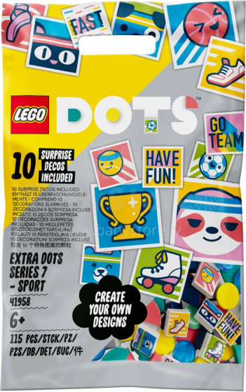 41958 LEGO® DOTS DOTS papildinājumi — 7. sērija. SPORTS