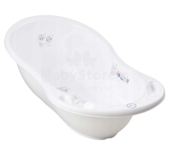 Tega Baby Owls White Art.SO-004 Kūdikių vonelė su kamšteliu ir termometru 86cm