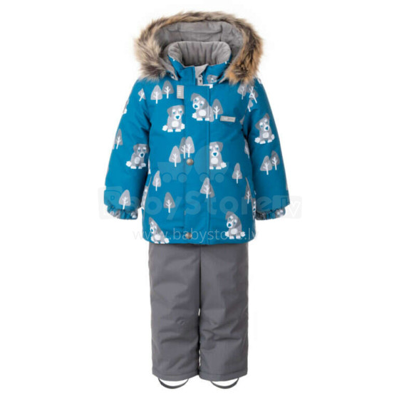 Lenne'23 Forest Art.22315/6680 Šiltas kūdikio žiemos šiluminis kostiumas Striukė ir kelnės