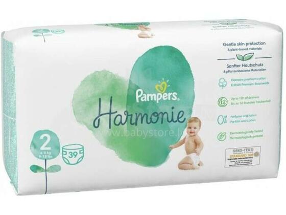 Pampers Harmonie VP S2 pamperi 4-8 kg, 39 gab.