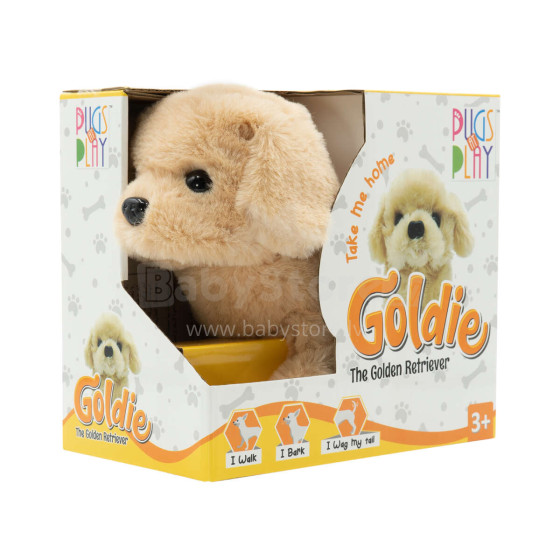PUGS AT PLAY Staigājošs suns "Goldie"