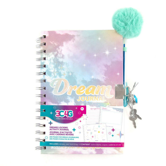 MAKE IT REAL Dreams Slēdzama aktivitāšu dienasgrāmata