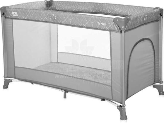 Lorelli Torino Baby Cot  Art.10080452123 Grey  Pilka miela mėnulio lovelė - kelioninė lovelė
