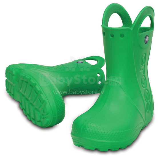 Crocs™ Kids' Handle It Rain Boot Art.12803-3E8 Grass Green Резиновые сапоги