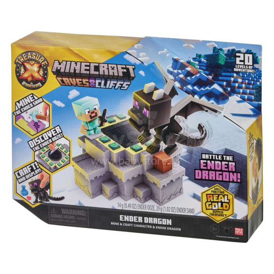 TREASURE X Minecraft Ender pūķa rotaļu komplekts