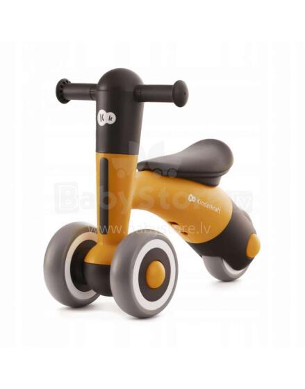 KinderKraft Minibi Art.KRMIBI00YEL0000 Honey Yellow Vaikų motoroleris su metaliniu rėmu