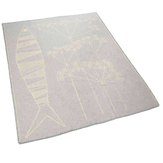 Kids Blanket Cotton  Art.G00011 Grey Mėlynas pledas / antklodė vaikams 100x140cm, (B kokybės kategorija)