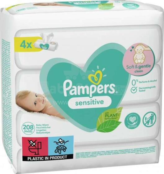 Pampers Sensitive Art.P04H184 drėgnos servetėlės, 52x4 vnt