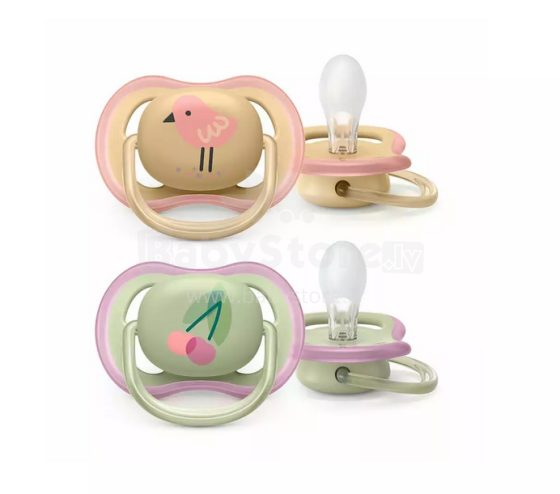 Philips Avent Ultra Air Deco Art.SCF085/13   Silicone soothers 0-6 mēn (2 gab) girl