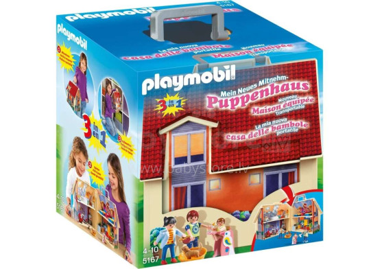 Playmobil Puppenhaus Art.5167 Portatīvais leļļu mājas