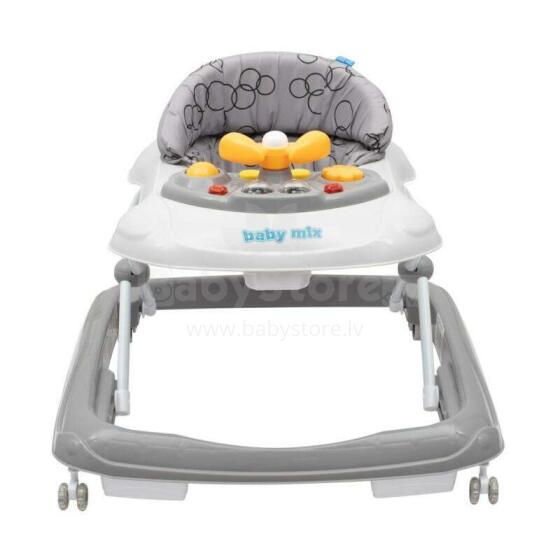 BabyMix Baby Walker Art.43569 Grey  Interactive Walker“