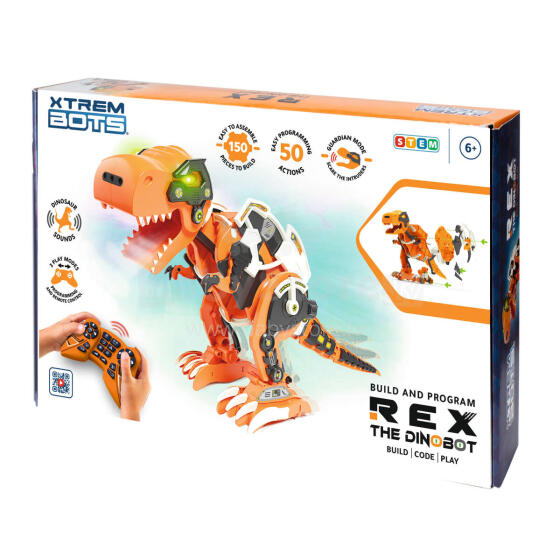 XTREM BOTS Robotas-tiranozauras Rex