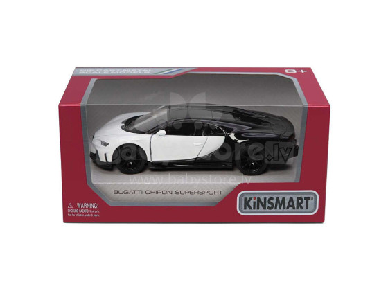 KINSMART Bugatti Chiron Supersport, izmērs 1:38 Miniatūrais modelis