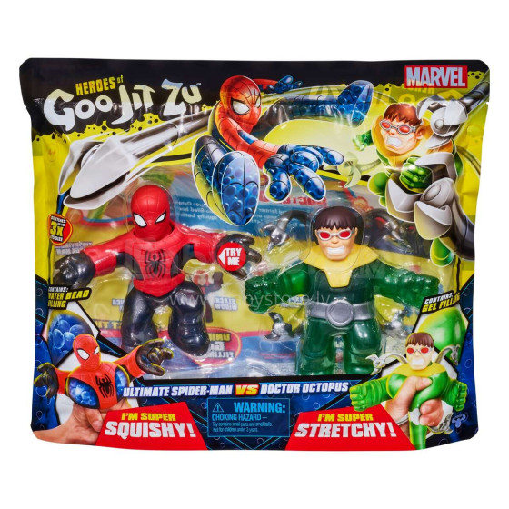 HEROES OF GOO JIT ZU Marvel Фигурки 2 шт - Человек-паук и Доктор Осьминог