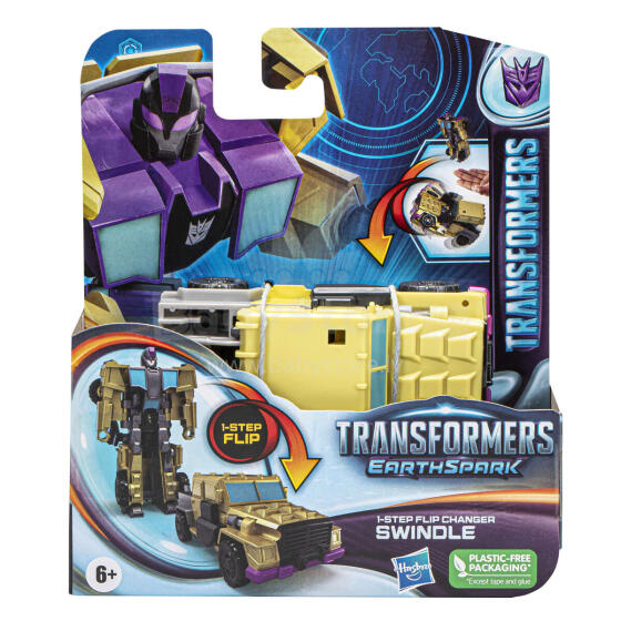 TRANSFORMERS Art.F6229 EARTHSPARK figūrėlė 1 Step Flip, 10 cm