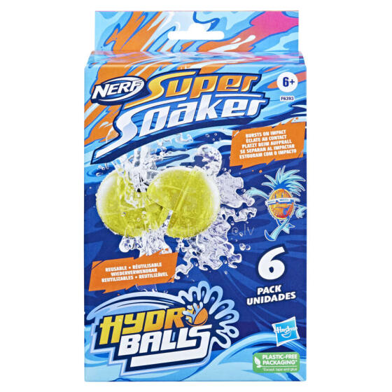 NERF SUPER SOAKER Vandens kamuoliukai, 6 vnt.