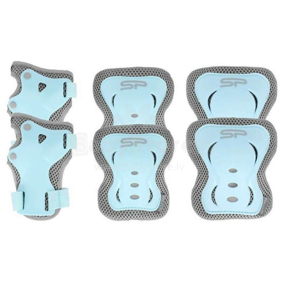 Spokey Shield L Art.940929 Blue Children's protective kit for palms, elbows and knees.