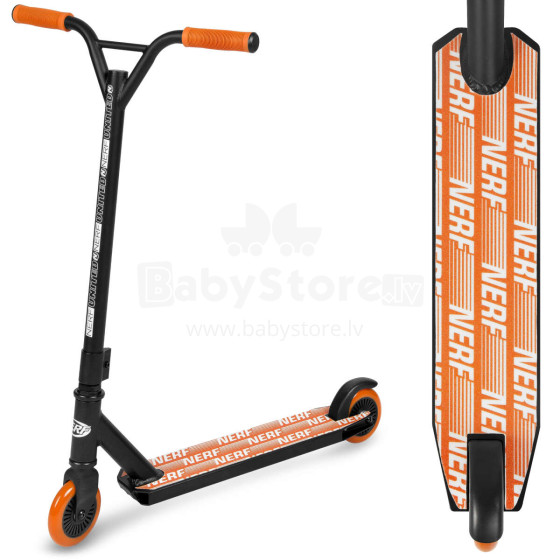 Spokey Stunt scooter black/orange Art. 929494 Hasbro Nerf STRIKE