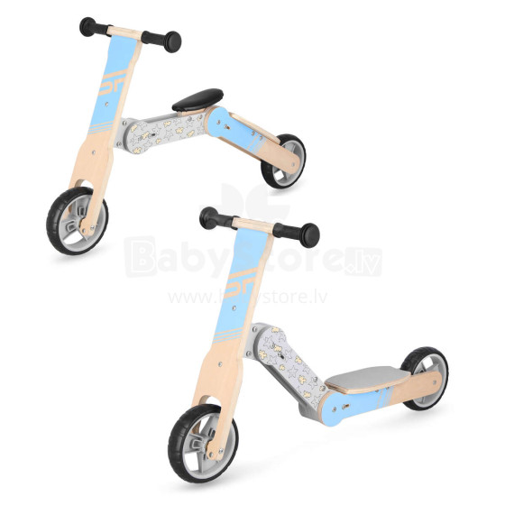 Balance bike and scooter for kids 2in1 Spokey WOO-RIDE MULTI