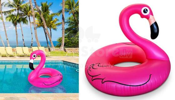 Ikonka Art.KX9790 Flamingo pripučiamas ratas 90 cm