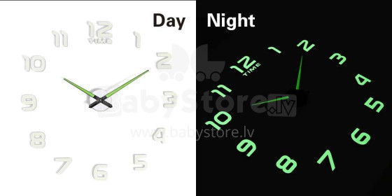 Ikonka Art.KX7442 Fluorescent wall clock 50-60cm 12 digits