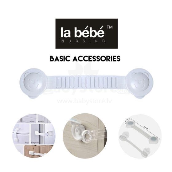 La bebe™ Accessories Art.KX6318 WC saugos įtaisas meškiukas baltas