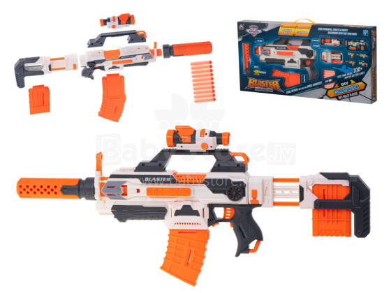 Ikonka Art.KX6221 BLASTER MODULINIS KARBINAS 4in1 30 strėlių