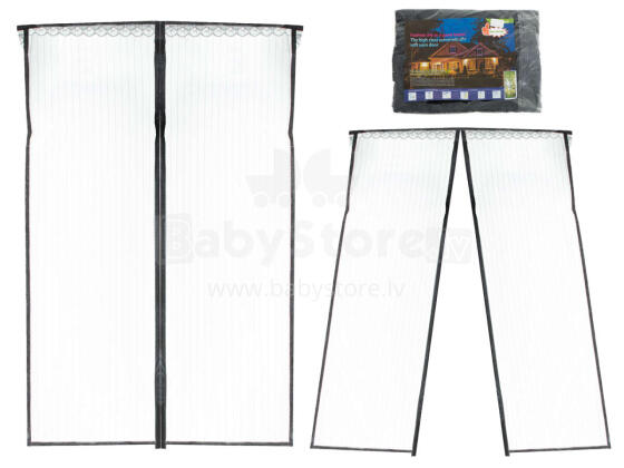 Ikonka Art.KX6127_1 Uodų tinklelis magnetinis durų ekranas 100x210cm