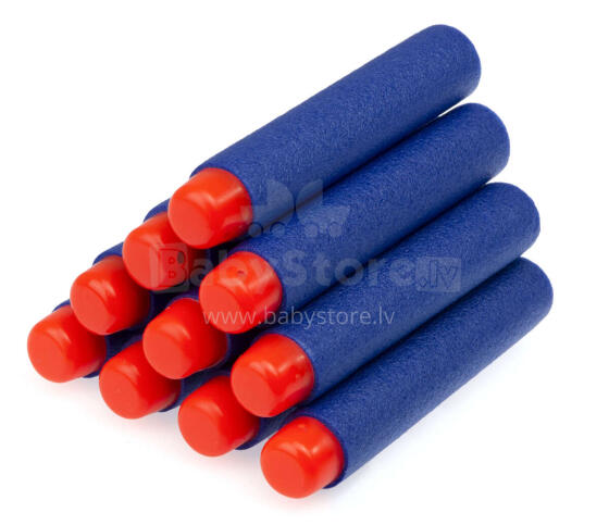 Ikonka Art.KX7683_1 Su NERF suderinamos paleidimo strėlės 10 vnt. 7,2 cm