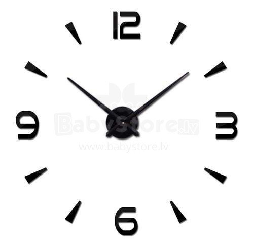 Ikonka Art.KX7847 Wall clock large 80-120cm black 4 digits