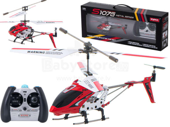 Ikonka Art.KX6560_3 SYMA S107G RC sraigtasparnis raudonos spalvos