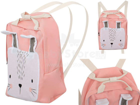 Ikonka Art.KX5583_4 Kindergarten backpack baby rabbit pink