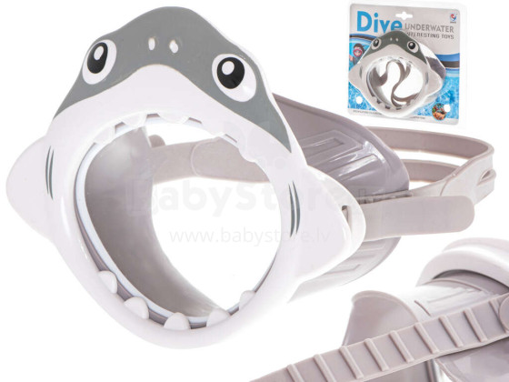 Ikonka Art.KX5570 Niršanas maskas brilles bērniem haizivs