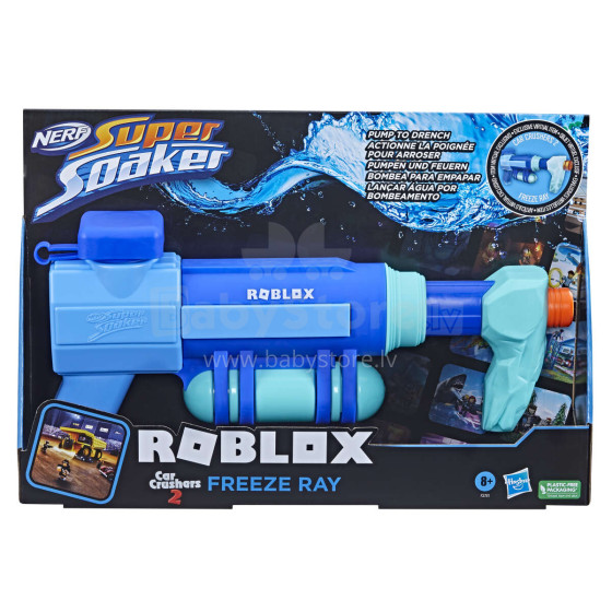 NERF SUPERSOAKER Roblox Water Blaster Car Crushers 2: Freeze Ray