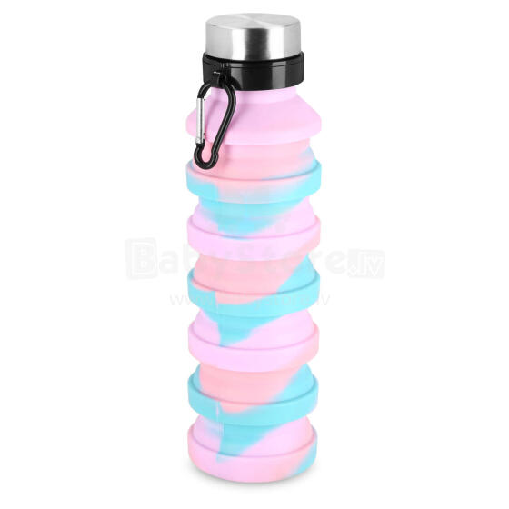 Spokey JUMP Art.941258 Sulankstomas silikoninis buteliukas 550 ml