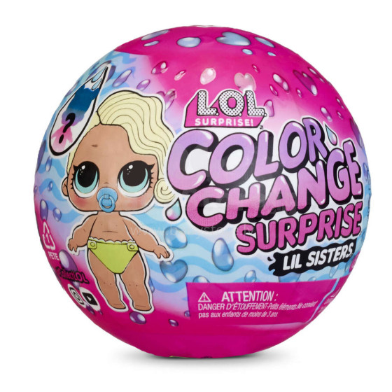 MGA L.O.L. SURPRISE „Color Change“ spalvą keičianti mažoji sesutė
