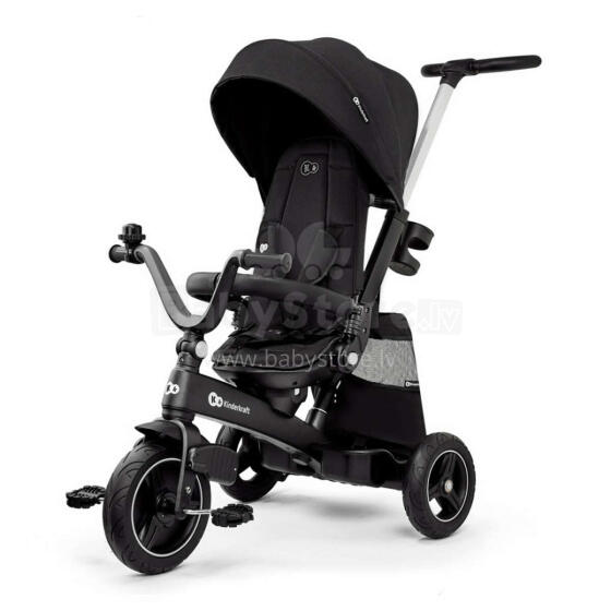 „KinderKraft EasyTwist Art.KREASY00BLK0000 Black“ vaikiškas triratukas