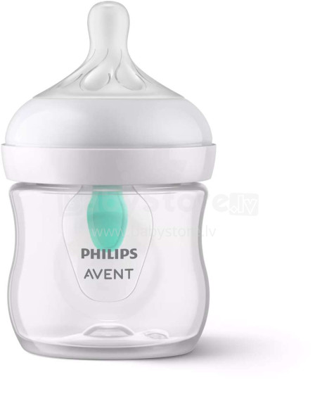 Philips Avent Natural Response Airfree Art.SCY670/01 barošanas pudelīte (pudele) ar dabīgo plūsmas knupīti, 0M+,125ml