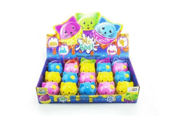EcoToys City Antistresini Slime masė Kitty  