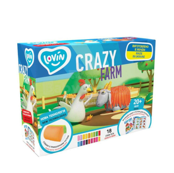 EcoToys City Creative set Play dough set - Crazy Farm 