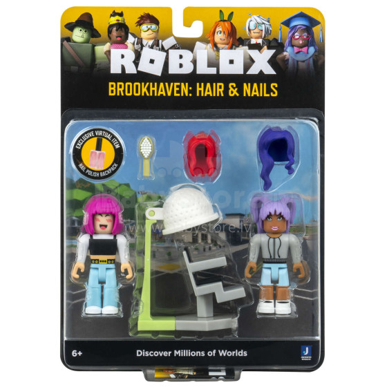 ROBLOX Celebrity spēles komplekts ar figūru - "Brookhaven: Hair & Nails", W9