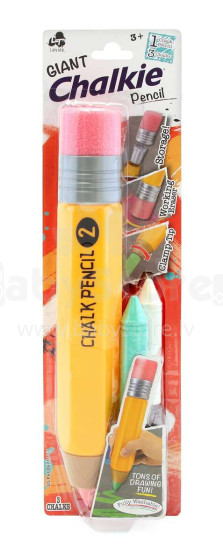 CHALKIE chalk Giant pencil with 3 chalks